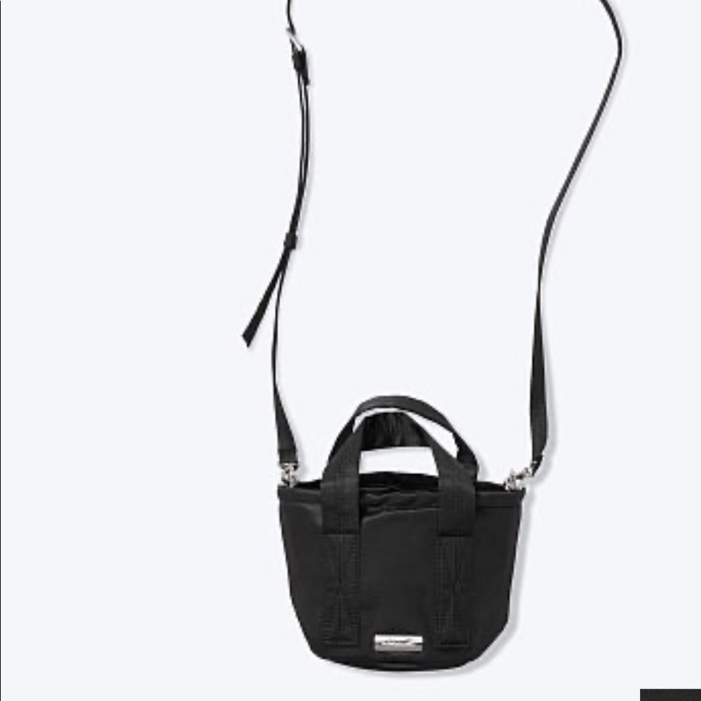 Vs pink crossbody bag parachute tote black